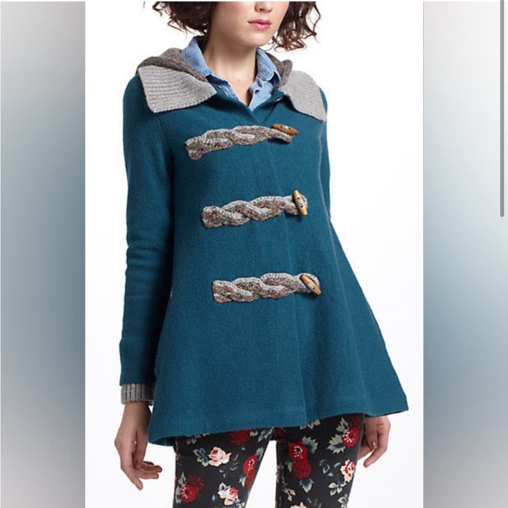 Cozy Anthropologie knit jacket; EUC, sz S